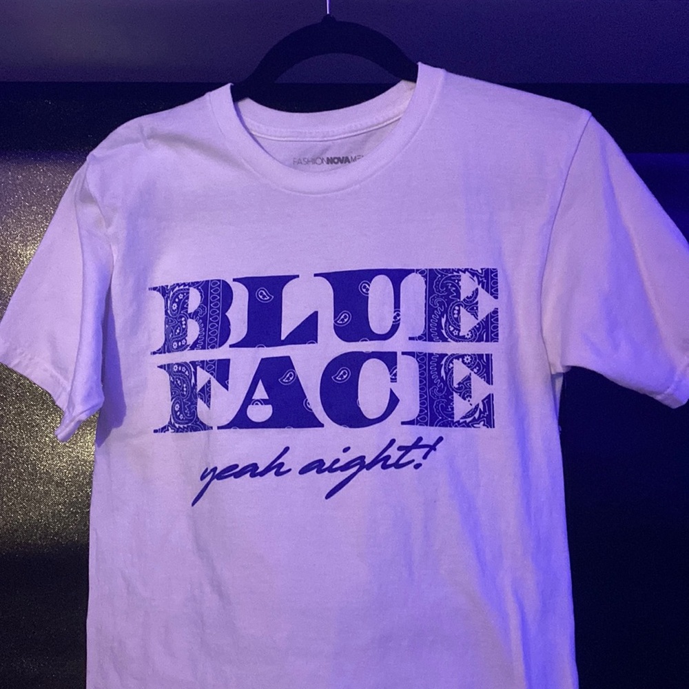 Blue face official drop from fashion nova. Never worn. Brand new.